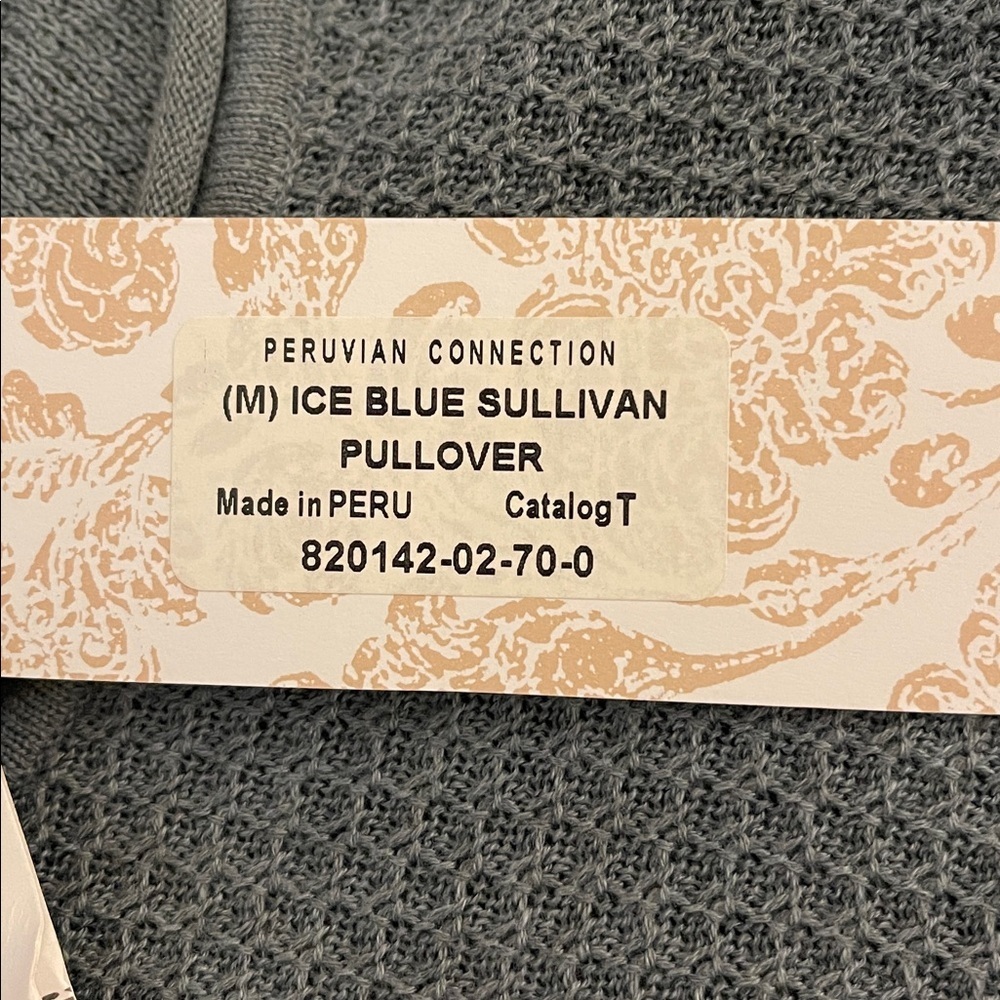 Peruvian Connection NWT Sullivan Pullover Iced Bl… - image 5